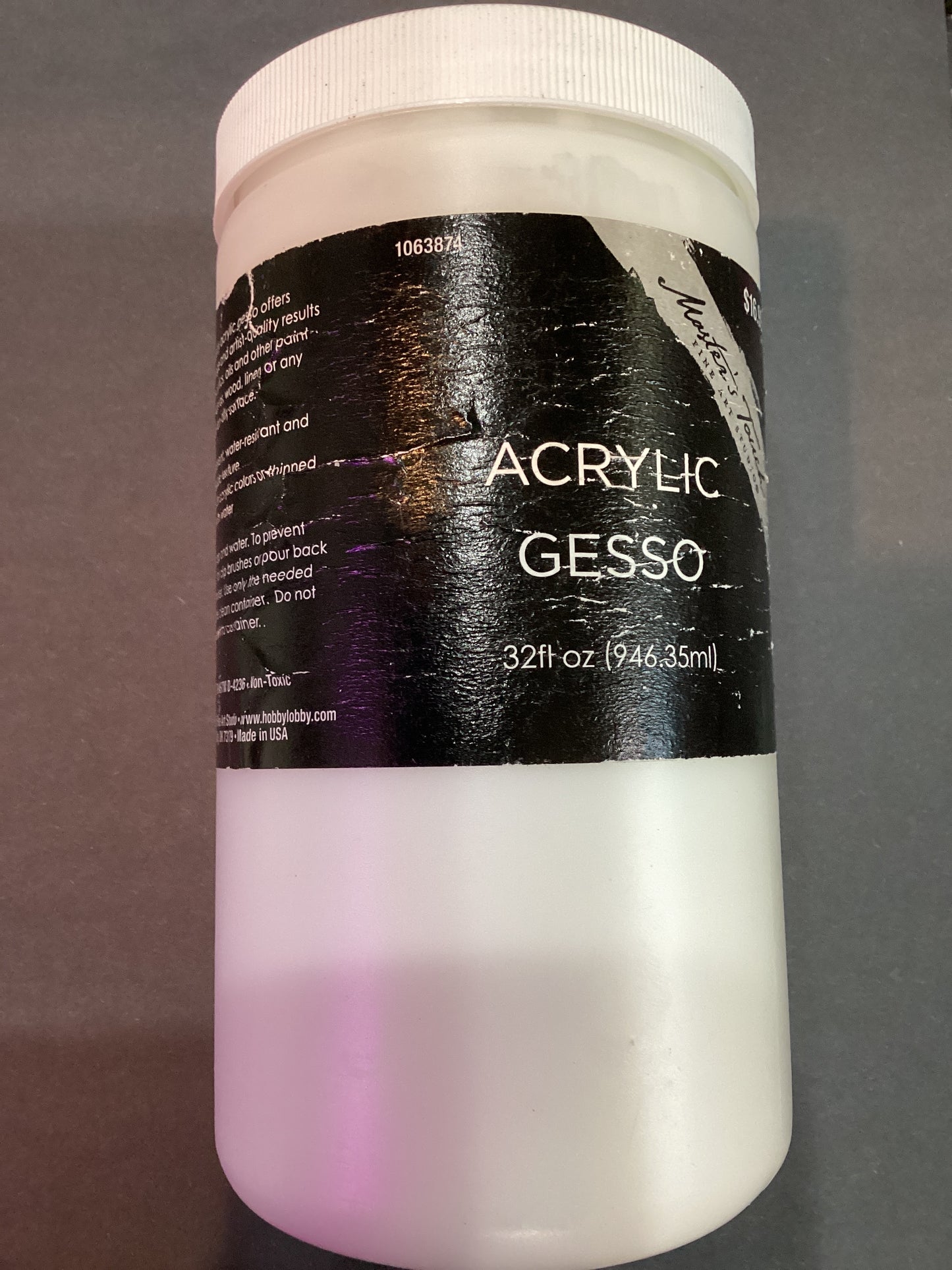 Master’s Acrylic Gesso (32oz) (Used)