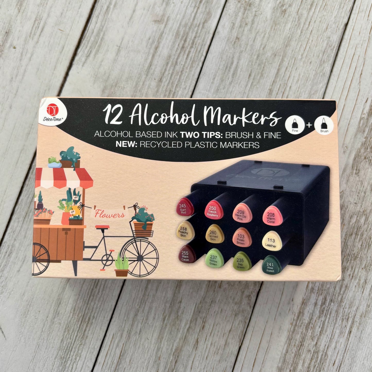 DecoTime | Alcohol Markers | Set of 12