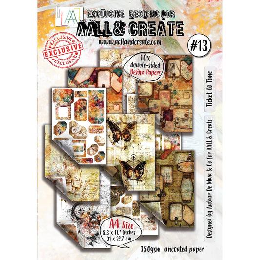 AALL & Create #13 - Double-Sided Design Papers - Ticket to Time