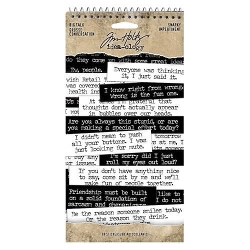 Tim Holtz Idea-ology BIG TALK SNARKY