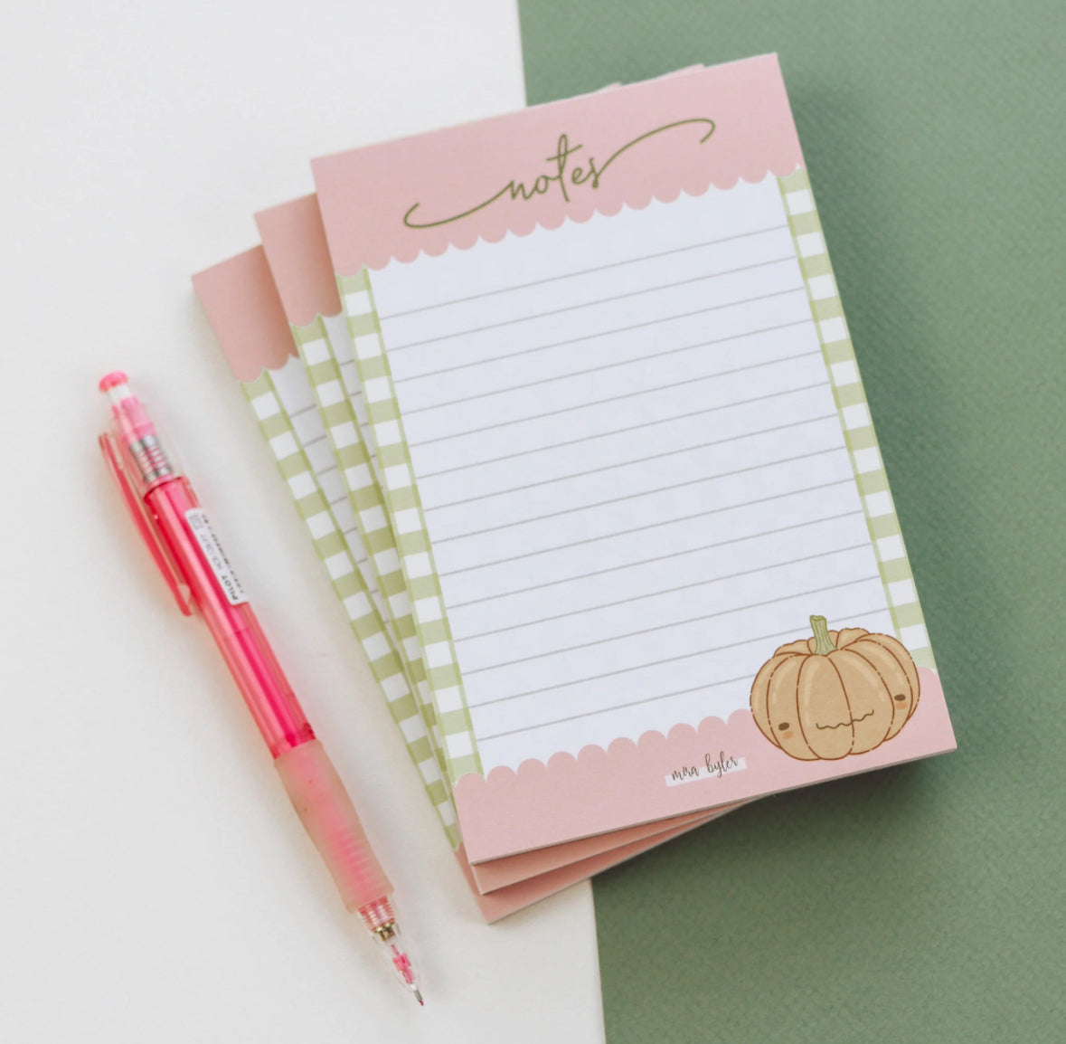 Gummy Pumpkin Notepad