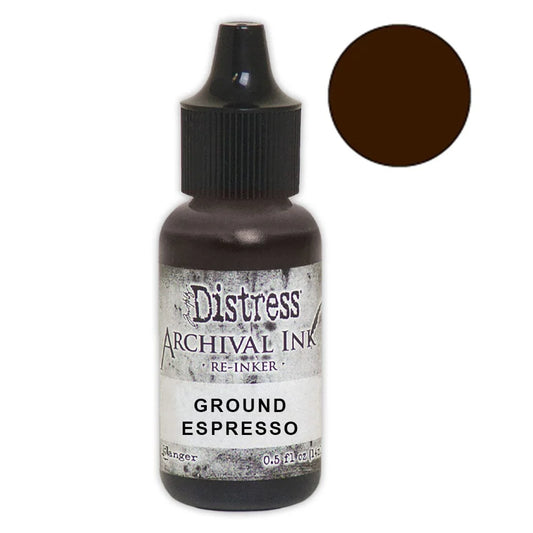 Tim Holtz Distress® Archival Re-Inker Ground Espresso .5 oz