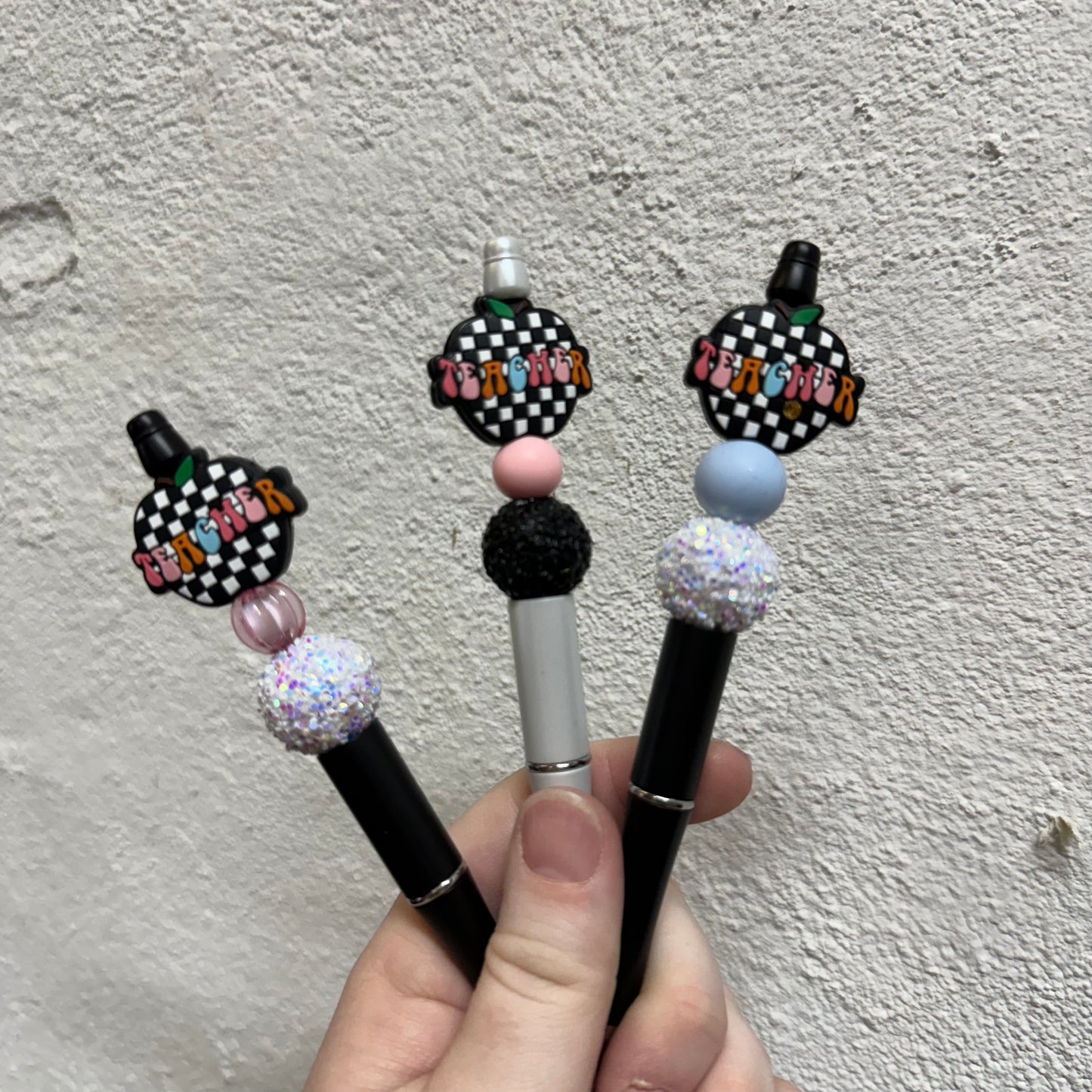 Retro Teacher Beaded Pen