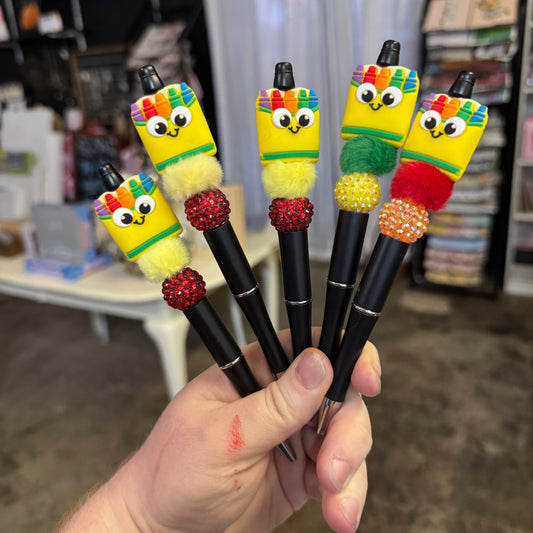Crayon 3D Beaded Pen