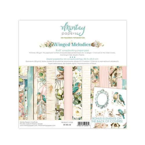 Mintay Papers - Winged Melodies Collection - 8 x 8 Paper Pad