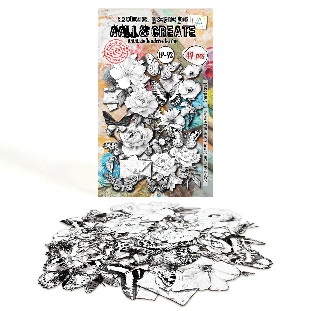 AALL and Create - A6 Ephemera Die-Cuts - Gravel Script