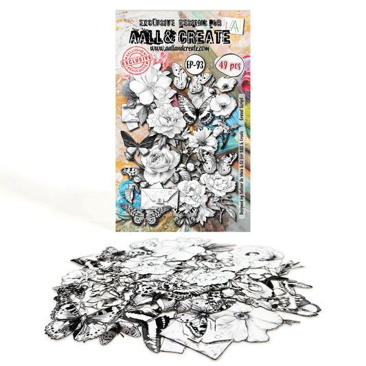 AALL and Create - A6 Ephemera Die-Cuts - Gravel Script