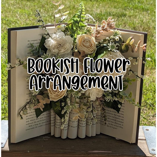 Bookish Flower Arrangement