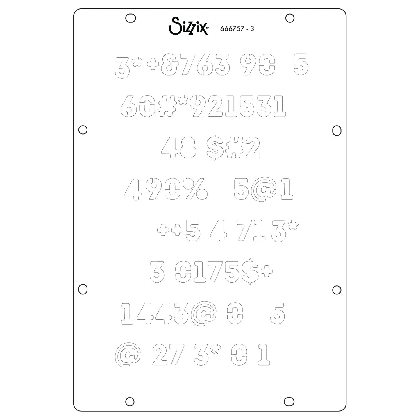 Sizzix Studio Stamps Set 13PK / 3PK Stencils - Possibilitarian By Cat Kerr