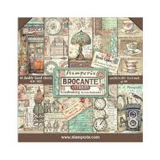 Stamperia Brocante Antiques 8"X8" Double-Sided Paper Pad, 10/Pkg