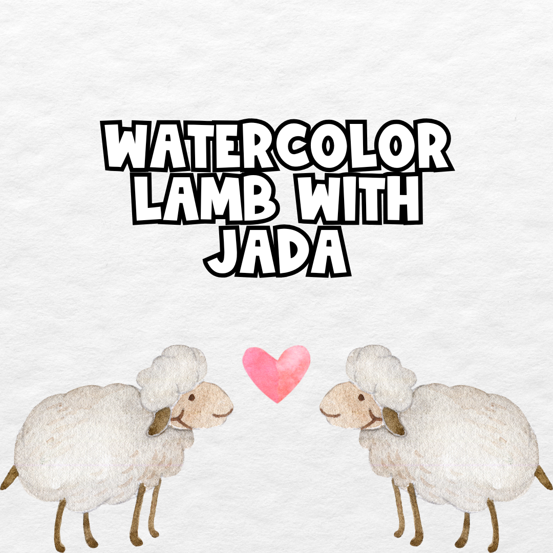 Watercolor Lamb With Jada