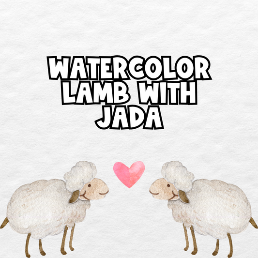 Watercolor Lamb With Jada