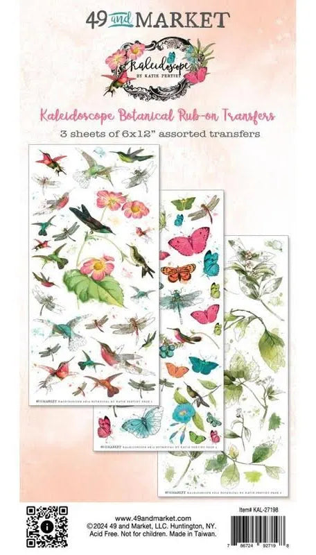 Kaleidoscope Collection - Botanicals Rub-On Transfer Set — 49 & Market