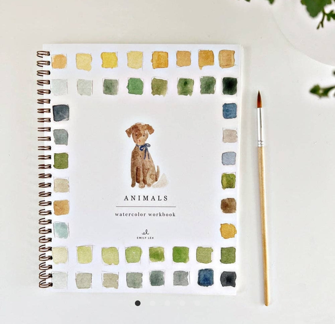 Animals Watercolor Workbook • Emily Lex Studio