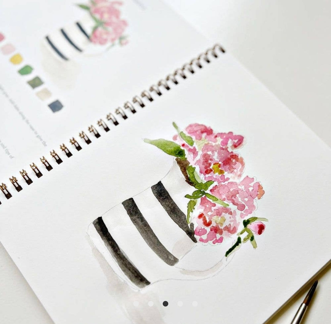 Bouquets Watercolor Workbook • Emily Lex Studio