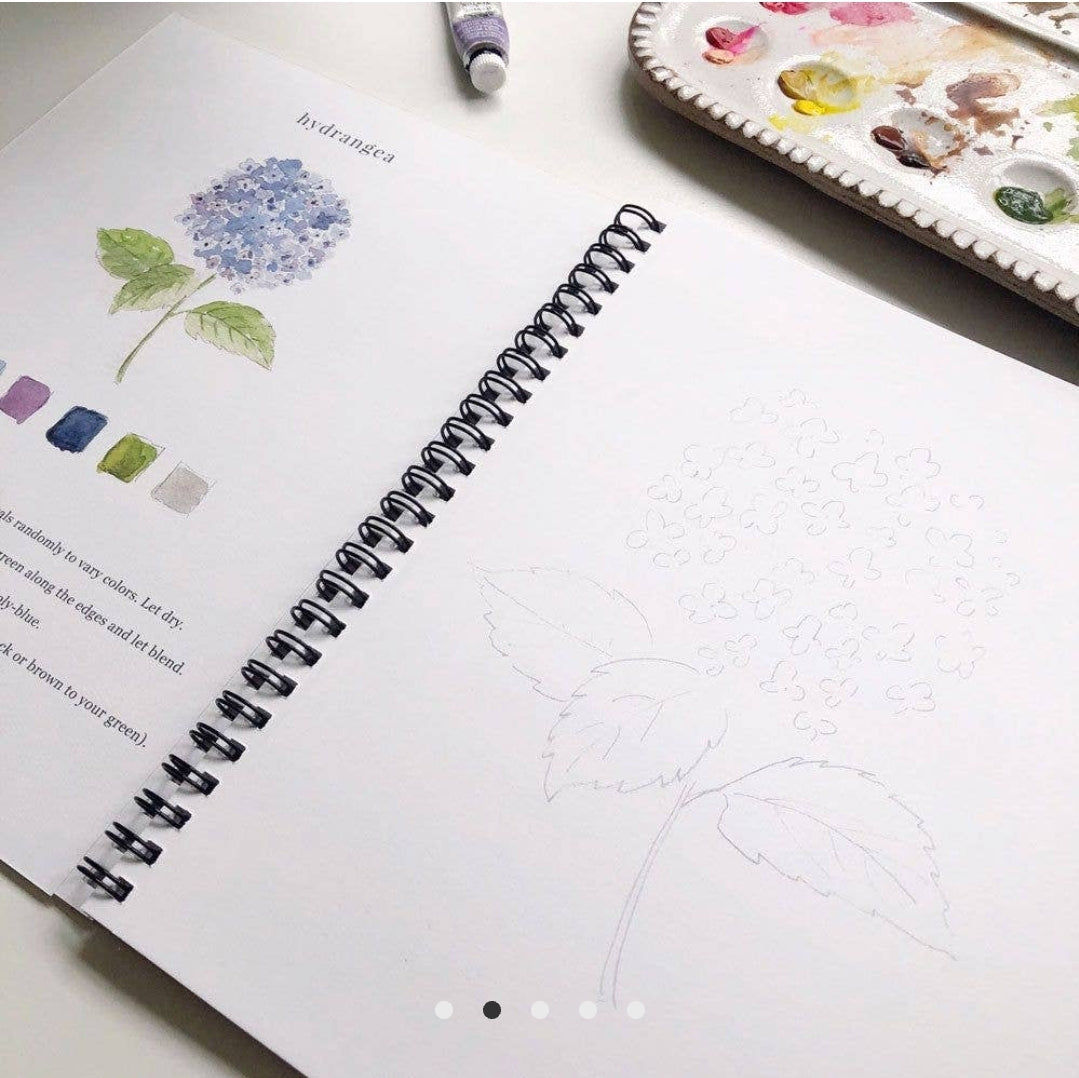 Flowers Watercolor Workbook