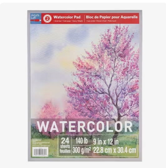 Watercolor Pad by Artist's Loft™, 9" x 12"