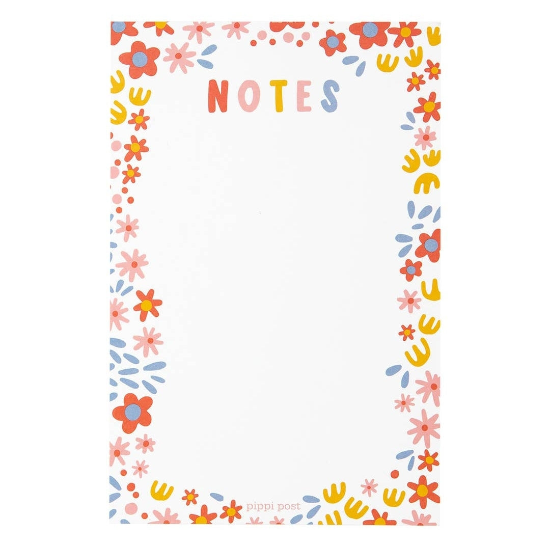 Floral Notes Notepad • Pippi Post