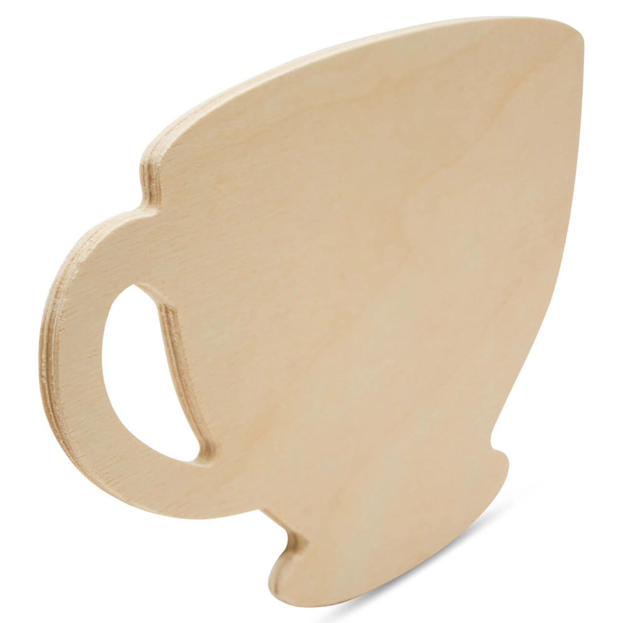 12" Wood Tea Cup Cutout