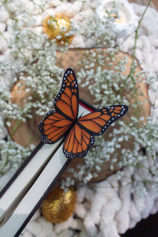 3D Monarch Butterfly Bookmark | Soft Touch