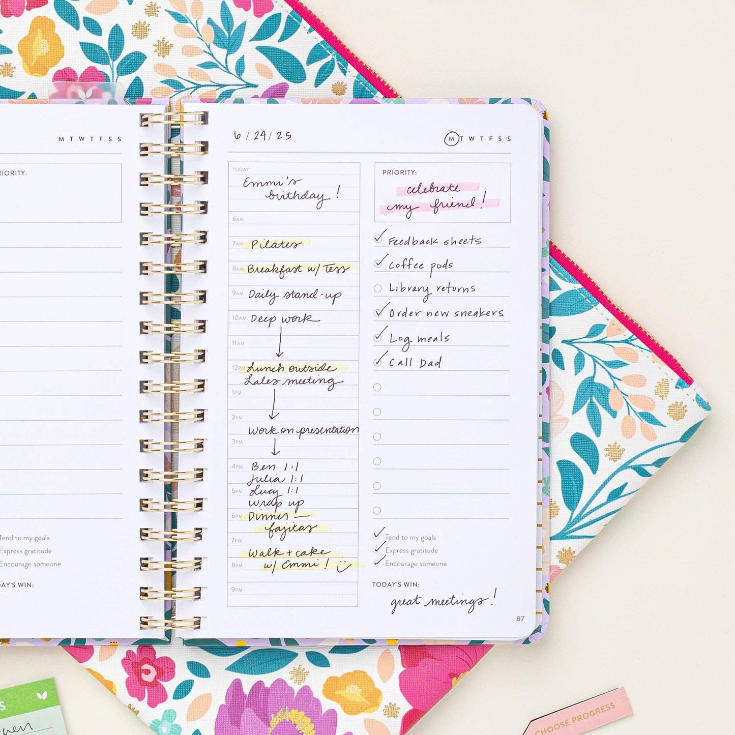 Fresh Start Daily Goal Planner® | Lilac Blooms