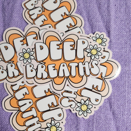 Deep Breaths Sticker