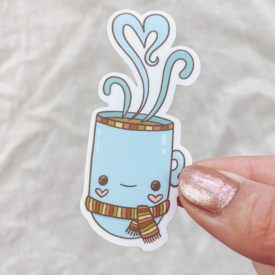 Warm Feelings Cozy Mug Sticker