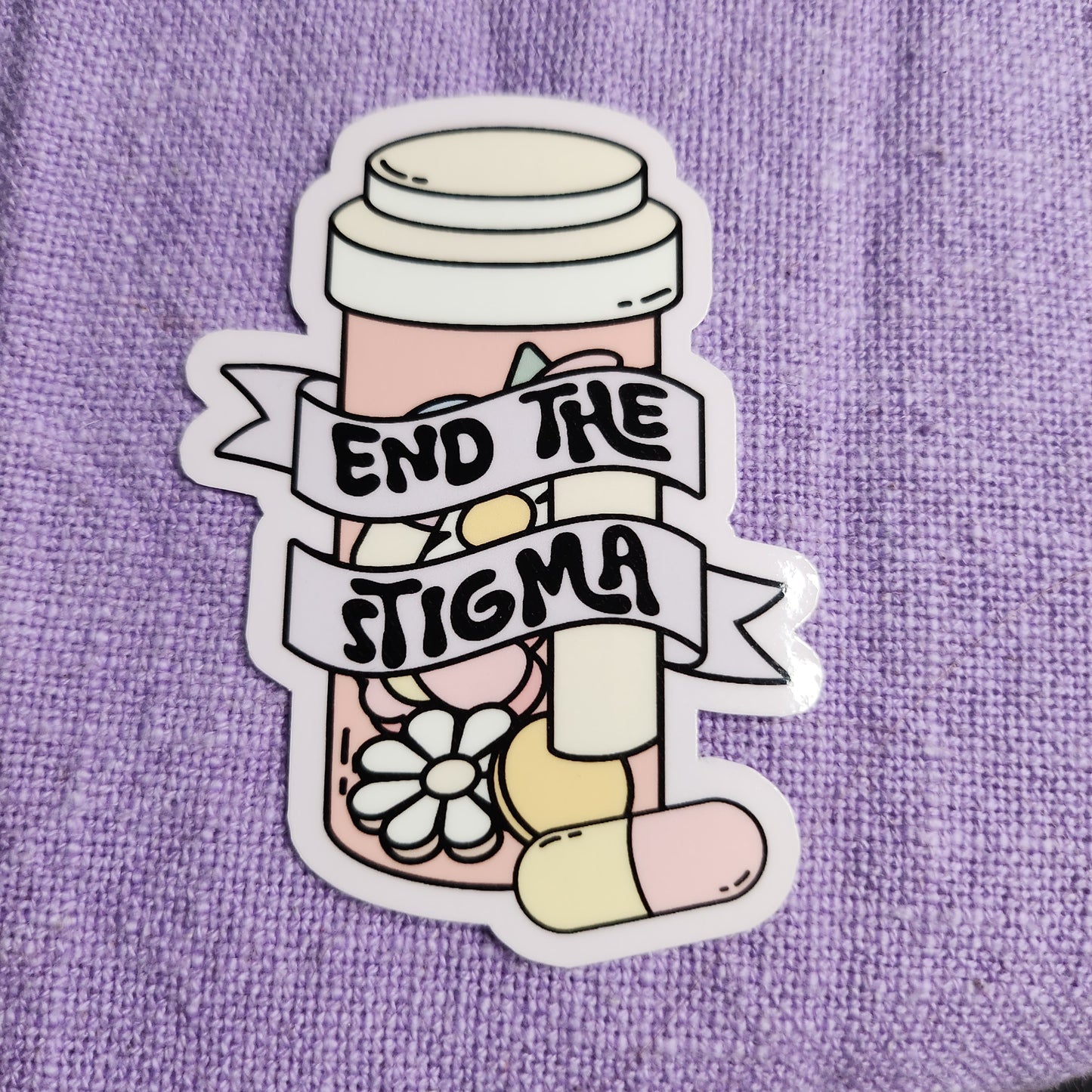 End The Stigma Mental Health Sticker