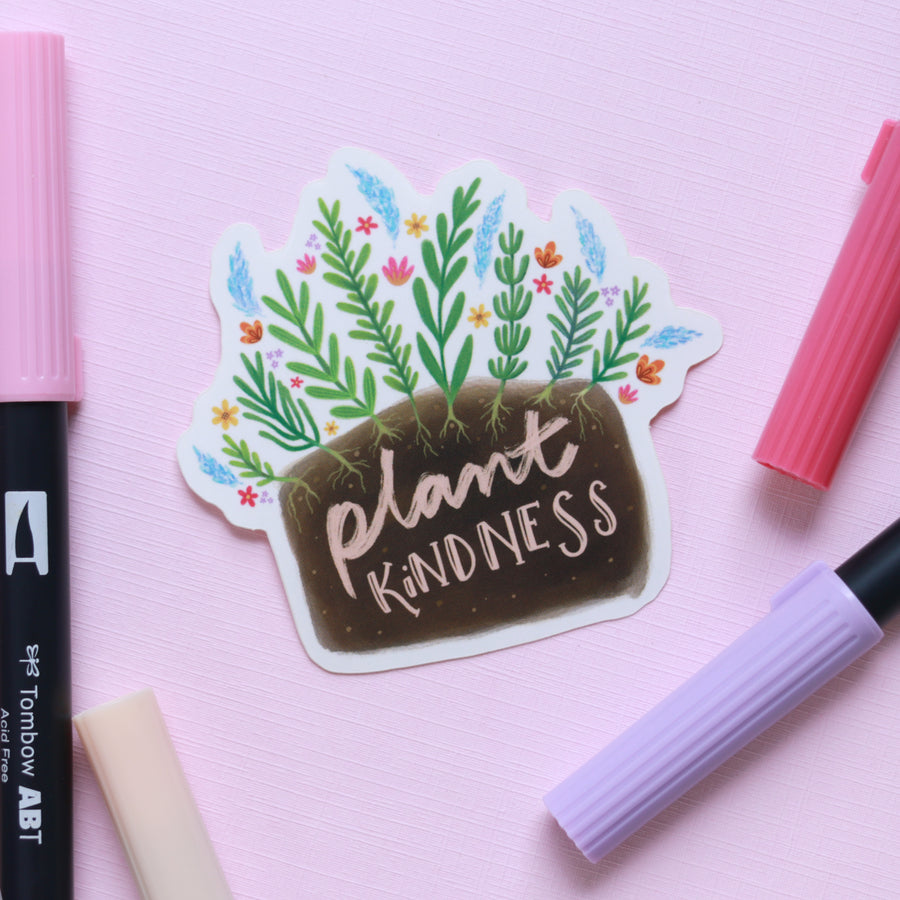 Plant Kindness Sticker