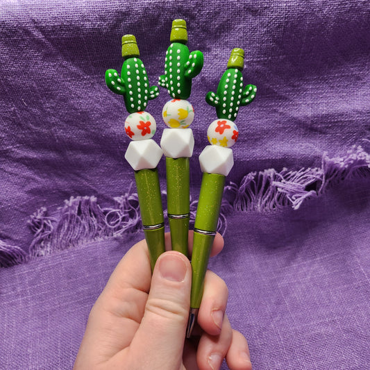 Cactus Beaded Pen