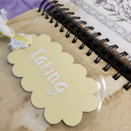 Caring Daisy And Lace Spring Bookmark