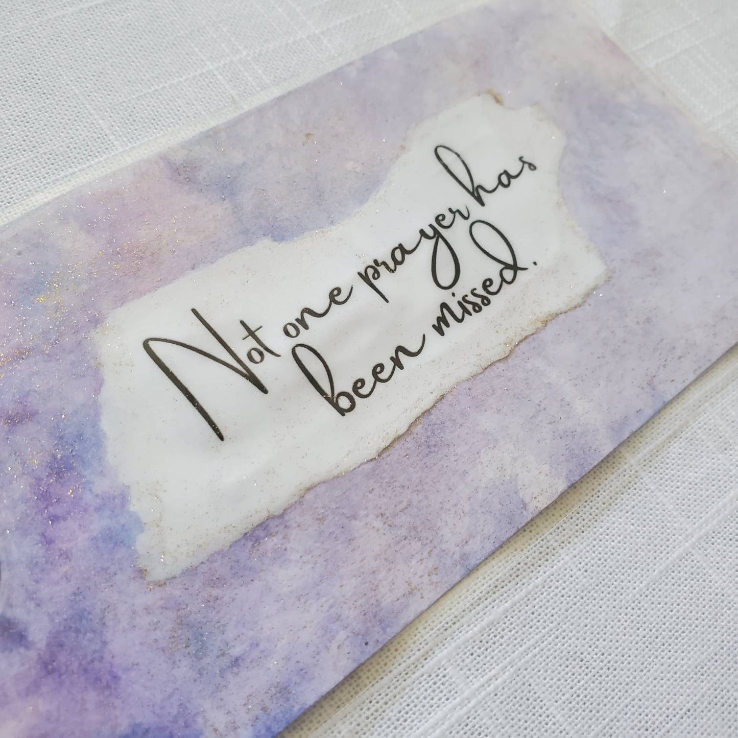 Custom Handmade Scripture Watercolor & Pressed Flower or Foliage Bookmark