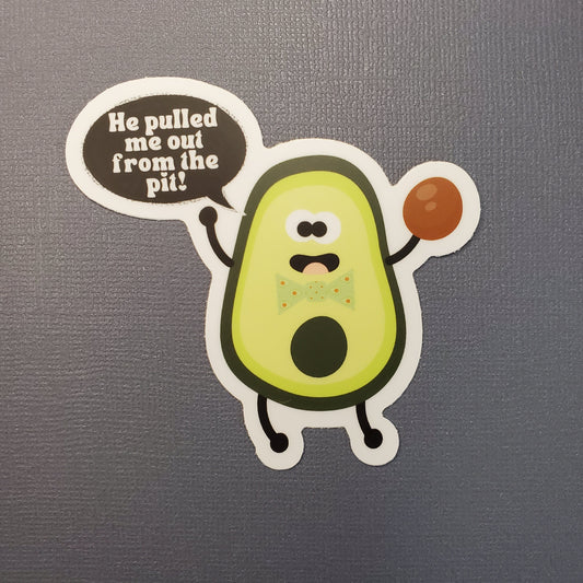 From The Pit Avocado Sticker