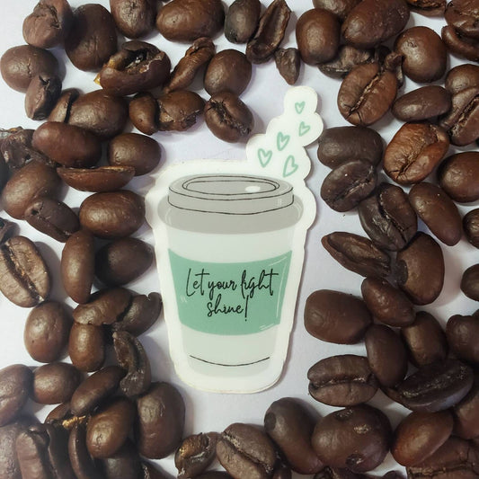 Let Your Light Shine Christian Coffee Sticker Matthew 5 16