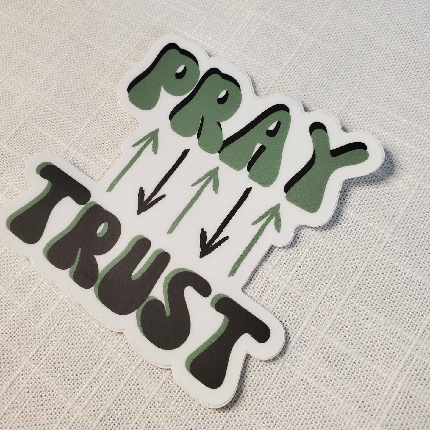 Pray Trust Keychain Sticker Bundle