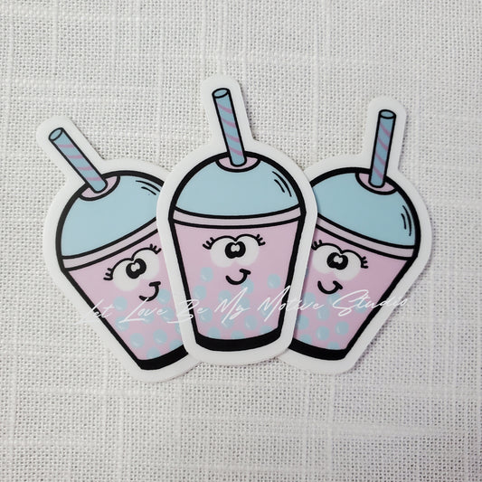 Cute Boba Tea Small Sticker