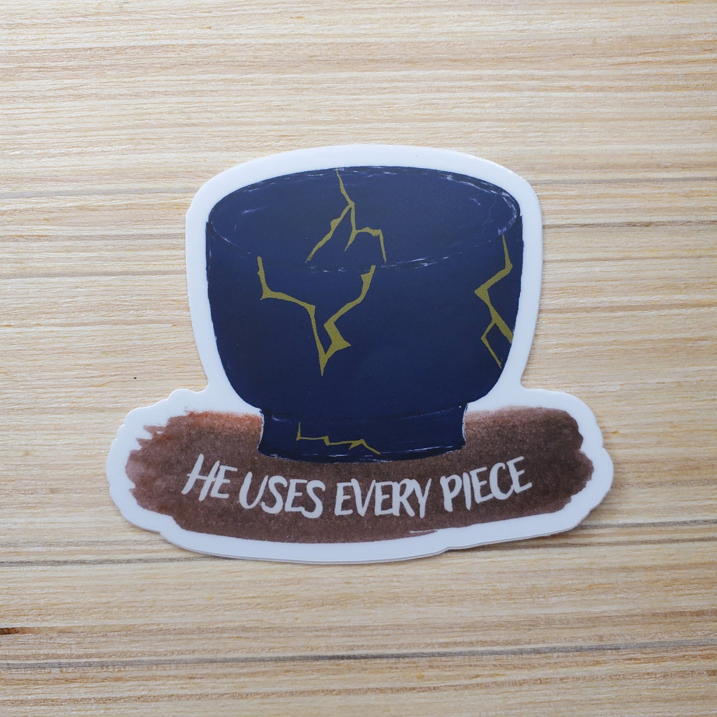 Kintsugi Pottery Method Christian Mental Health Sticker