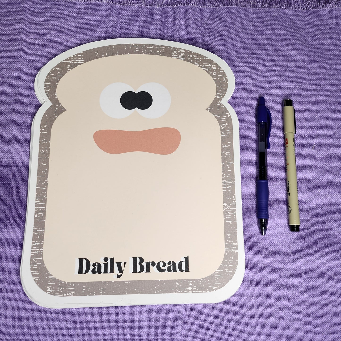 Daily Bread Christian Notepad, Matthew 6 Notepad, Scripture Daily Bread Notepad