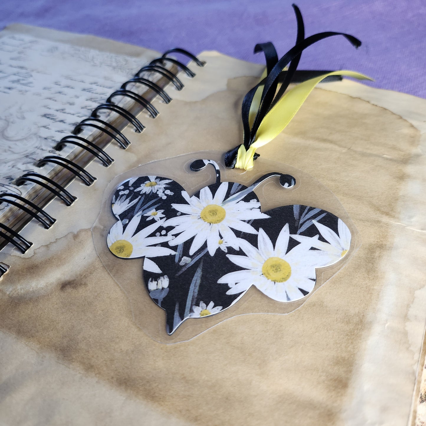 Healing Takes Time Bookmark, Mental Health Bookmark, Daisy Bumble Bee Bookmark,