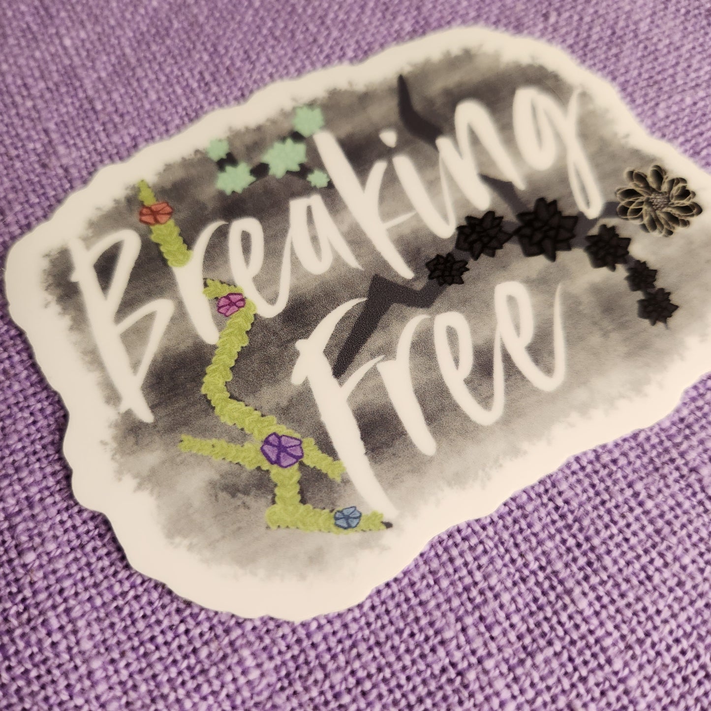 Breaking Free Mental Health Sticker, Healing Sticker, Inner Healing Sticker