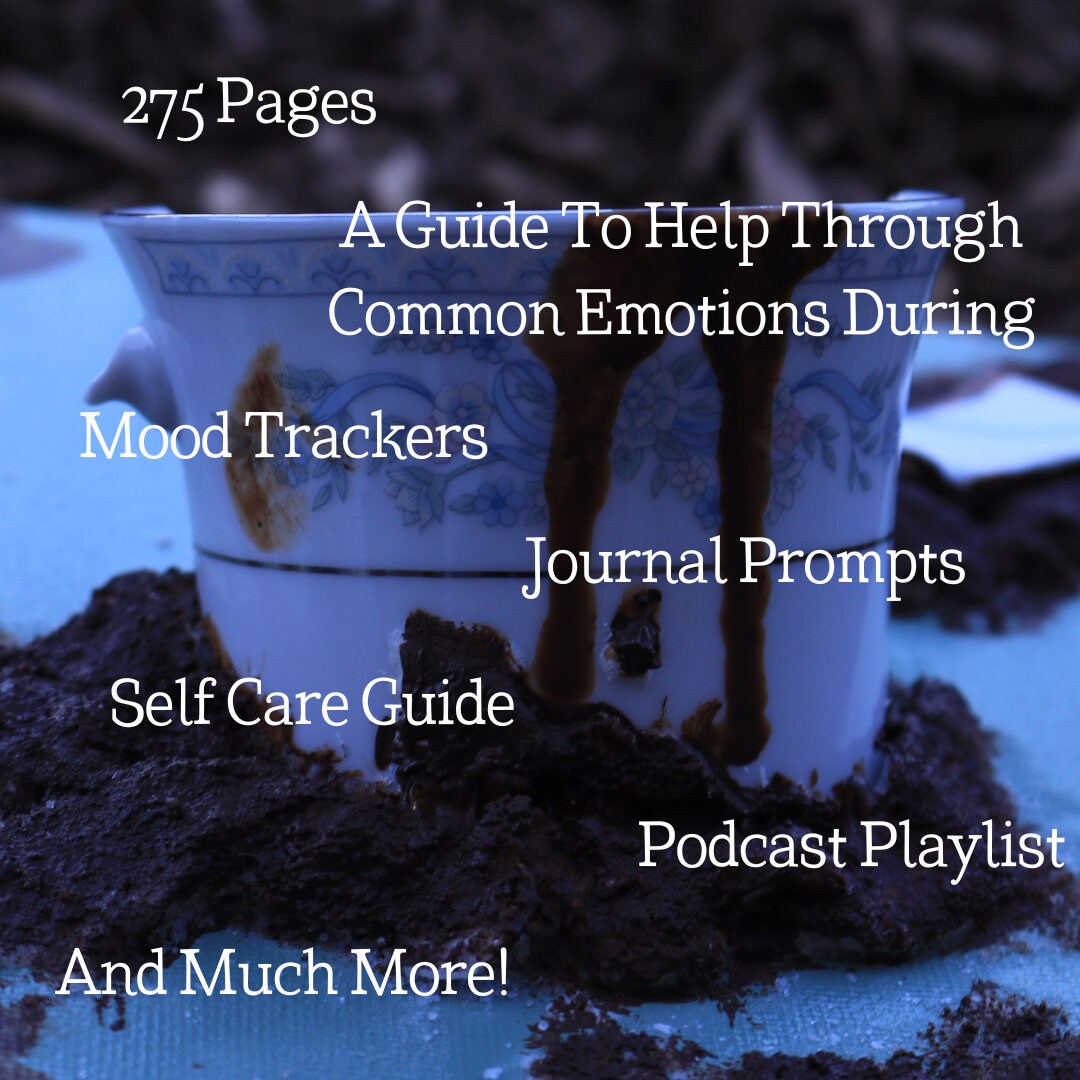 6 Month Christian Digital Grief Journal With Mood Tracker, Journal Prompts, And Much More