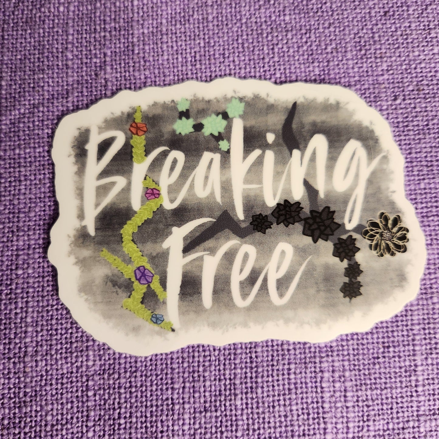 Breaking Free Mental Health Sticker, Healing Sticker, Inner Healing Sticker