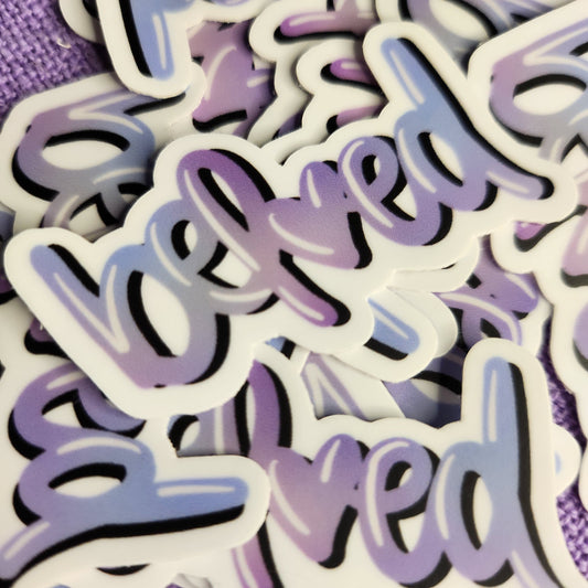 Beloved Sticker, Beloved Christian Sticker, Bible Verse Sticker,