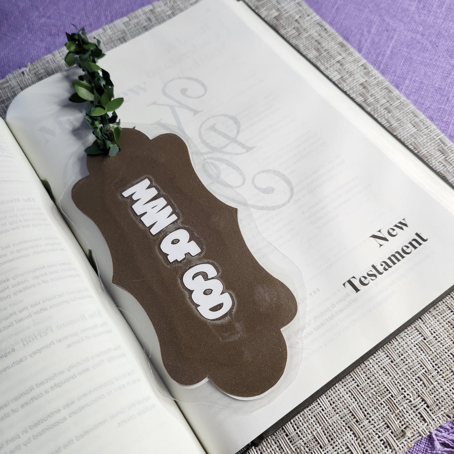 Man Of God Bookmark, Christian Man Gift,